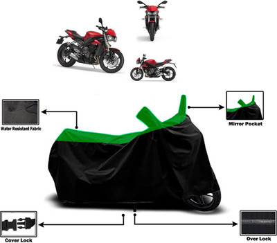 Amexride Two Wheeler Cover for Triumph(Street Triple, Green)