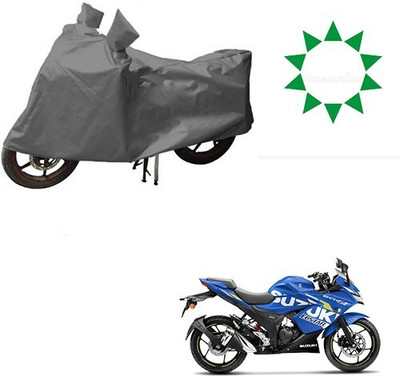 DeepShakshi AUTOMOTIVE Waterproof Two Wheeler Cover for Suzuki(Gixxer SF, Grey)