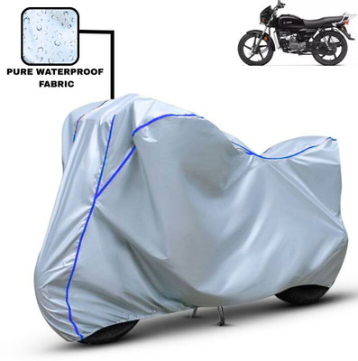 Delphinium Waterproof Two Wheeler Cover for Hero(Splendor I Smart, Silver, Blue)