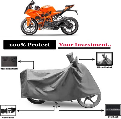 Amexride Two Wheeler Cover for KTM(RC 125 BS6, Grey)