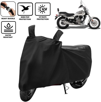 Amikan Waterproof Two Wheeler Cover for Bajaj(Avenger 220 Cruise, Black)