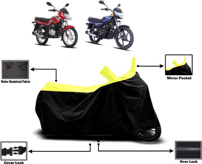 Amexride Two Wheeler Cover for Bajaj(Platina, Yellow)