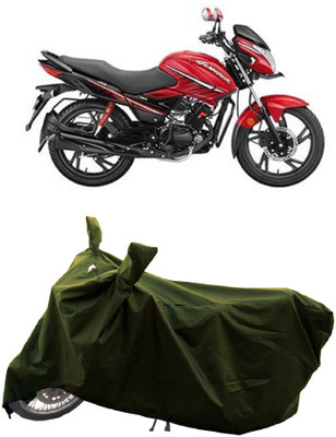 GROFATIK Two Wheeler Cover for Hero(Glamour i3s, Green)