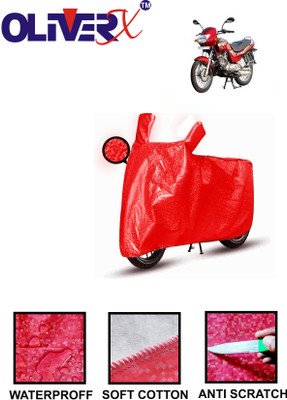 OliverX Waterproof Two Wheeler Cover for TVS(Fiero F2, Red)