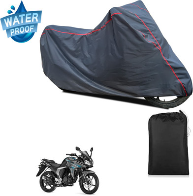 PAGORA Waterproof Two Wheeler Cover for Yamaha(Fazer-FI BS6, Grey)