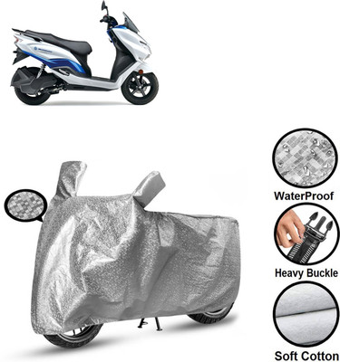 CODOKI Waterproof Two Wheeler Cover for Suzuki(Burgman Electric, Silver)