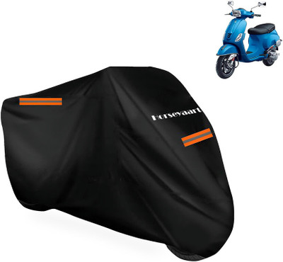 Horseyaart Waterproof Two Wheeler Cover for Vespa(Vespa SXL 150, Black)