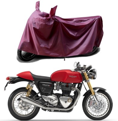 ENTIRELY ELITE Waterproof Two Wheeler Cover for Triumph(Thruxton 1200 R, Maroon)