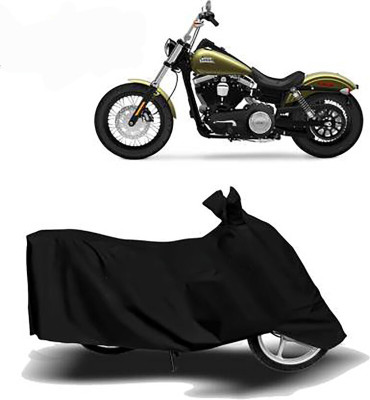 MMSSTAR Waterproof Two Wheeler Cover for Harley Davidson(Street Bob, Black)