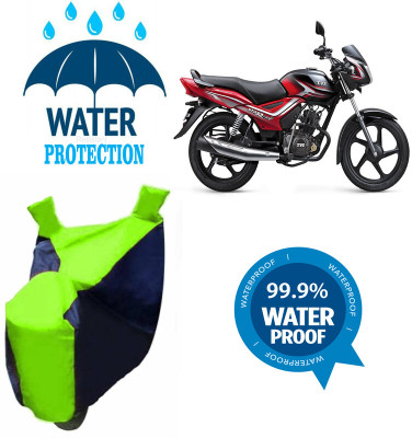RTS COLLECTIONS Waterproof Two Wheeler Cover for TVS(Star City Plus BS6, Multicolor)