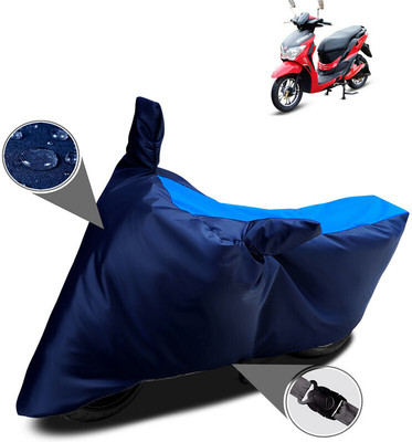 DeepShakshi AUTOMOTIVE Waterproof Two Wheeler Cover for Hero Electric(Dash, Blue)