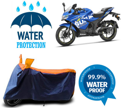 RTS COLLECTIONS Waterproof Two Wheeler Cover for Suzuki(Gixxer SF, Multicolor)