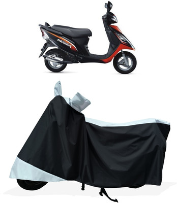 Tricway Two Wheeler Cover for TVS(Scooty Streak, White)