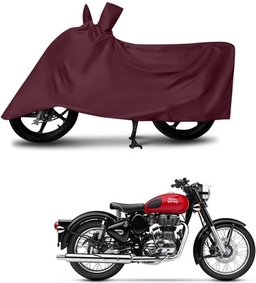KEDIT Two Wheeler Cover for Royal Enfield(Classic 350 Signals, Maroon)