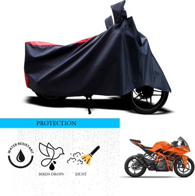GOSHIV-car and bike accessories Waterproof Two Wheeler Cover for KTM(RC 390, Black, Red)