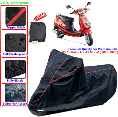 SThanaveX Waterproof Two Wheeler Cover for Mahindra(Duro, Black)