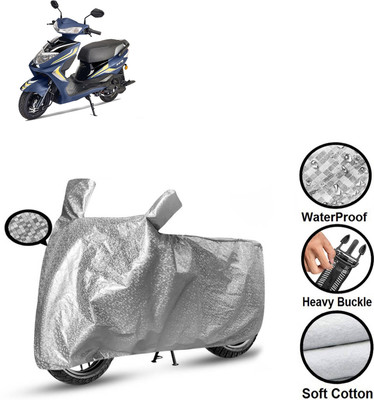 GOSHIV-car and bike accessories Waterproof Two Wheeler Cover for Ampere(Zeal, Silver)