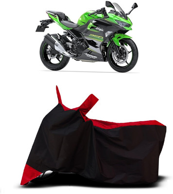 OliverX Waterproof Two Wheeler Cover for Kawasaki(Ninja 250, Red)