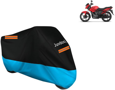 Juvdoxj Waterproof Two Wheeler Cover for Hero(Glamour Programmed FI BS6, Blue)