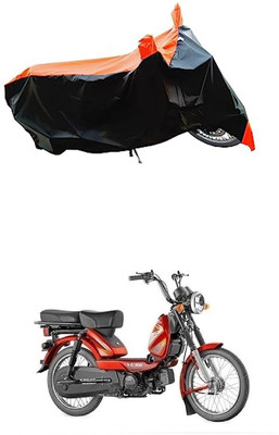 VESMEI Two Wheeler Cover for TVS(Heavy Duty BS6, Orange)
