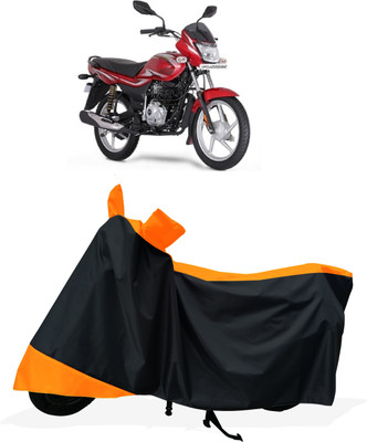 Tricway Two Wheeler Cover for Bajaj(Platina 100 DTS-i, Orange)