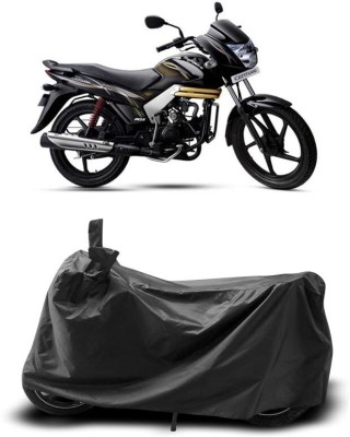 AASHTIK MART Two Wheeler Cover for Mahindra(Centuro, Black)