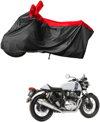 RiderShine Two Wheeler Cover for Royal Enfield(Continental GT, Black, Red)