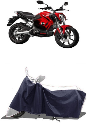 SUGASHRI Waterproof Two Wheeler Cover for Revolt(Motors RV 400, White, Blue)
