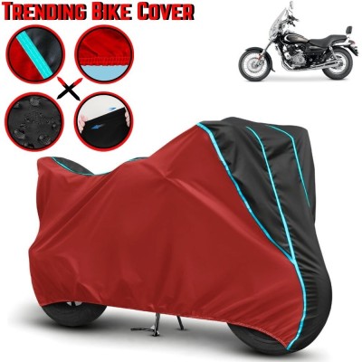 Mwiss Waterproof Two Wheeler Cover for Bajaj(Avenger 220 street, Red, Black)