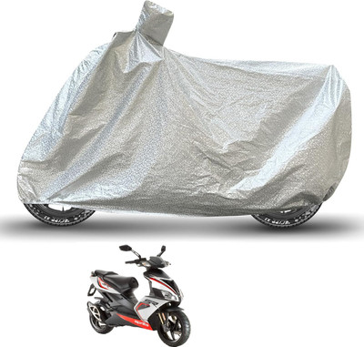 Caronix Waterproof Two Wheeler Cover for Aprilia(SR 150, Silver)