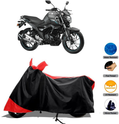WMIZEXA Waterproof Two Wheeler Cover for Universal For Bike(FZ, Red)