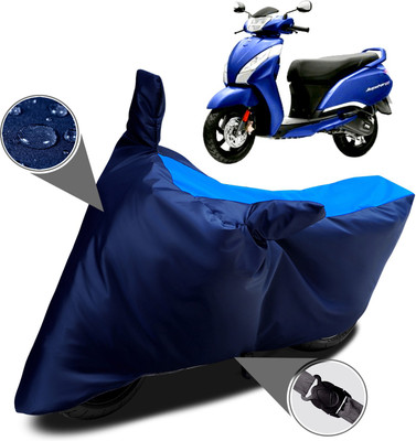 SMDP Waterproof Two Wheeler Cover for TVS(Jupiter, Blue)