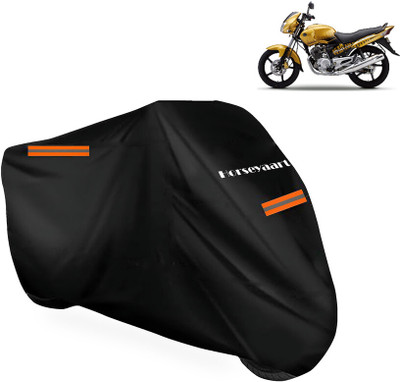 Horseyaart Waterproof Two Wheeler Cover for Yamaha(Gladiator Graffitti, Black)