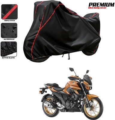 DeepShakshi AUTOMOTIVE Waterproof Two Wheeler Cover for Yamaha(FZ-S, Black, Red)