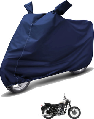 MOCKHE Waterproof Two Wheeler Cover for Royal Enfield(Bullet 350, Blue)