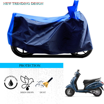 ANTHUB Waterproof Two Wheeler Cover for Honda(Activa 3G, Black, Blue)