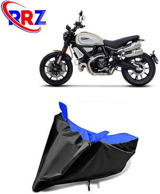 RRZ Waterproof Two Wheeler Cover for Ducati(Scrambler 1100, Black, Blue)