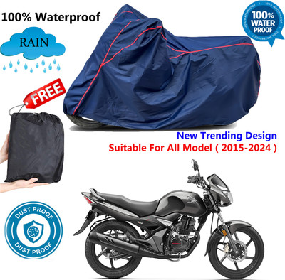 AUTOCAD Waterproof Two Wheeler Cover for Honda(CB Unicorn 150, Blue, Red)