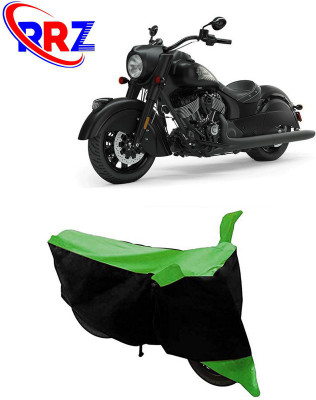 RRZ Waterproof Two Wheeler Cover for Indian(Chief Dark Horse, Black, Green)