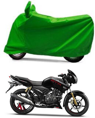 Furious3D Two Wheeler Cover for TVS(Apache RTR 180, Green)