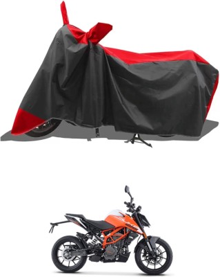 WMIZEXA Waterproof Two Wheeler Cover for KTM(125 Duke BS6, Red, Black)