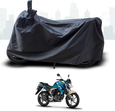 DeepShakshi AUTOMOTIVE Two Wheeler Cover for Yamaha(FZ16, Black)