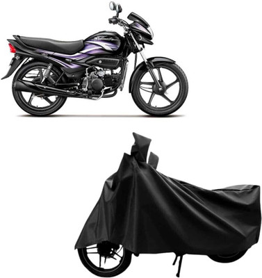 OM ENTERPRISES Waterproof Two Wheeler Cover for Hero(Super Splendor, Black)