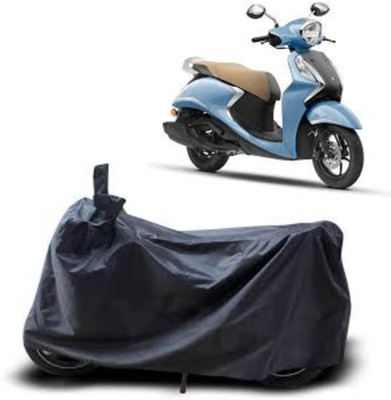 BOGYMON Waterproof Two Wheeler Cover for Yamaha(Fascino, Black)