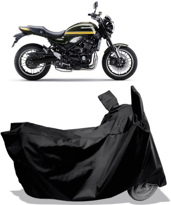 Amexride Two Wheeler Cover for Kawasaki(Z900 RS Cafe Racer BS6, Black)