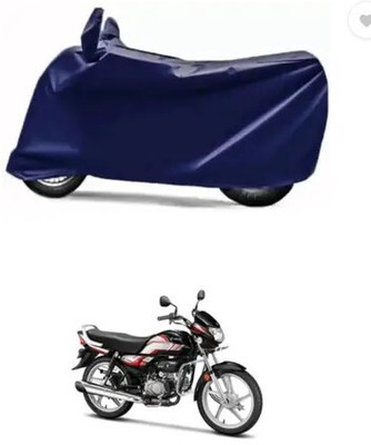 Tritika Waterproof Two Wheeler Cover for Hero(HF Deluxe, Blue)