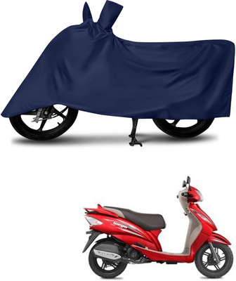 MMSSTAR Waterproof Two Wheeler Cover for TVS(Wego, Blue)