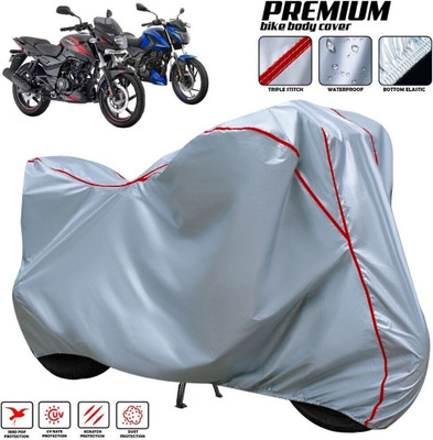 AutoGalaxy Waterproof Two Wheeler Cover for Bajaj(Pulsar RS200 BS6, Silver, Red, Multicolor)
