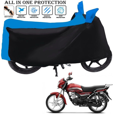 OliverX Waterproof Two Wheeler Cover for Honda(CD 110 Dream, Black, Blue)