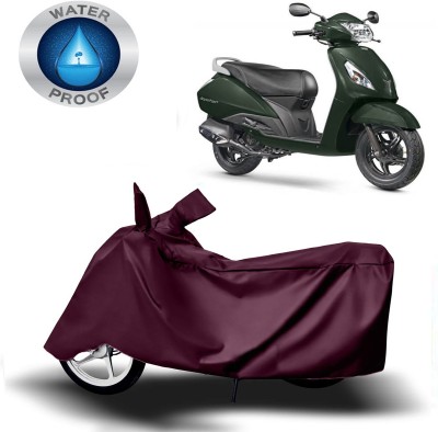 ROYAL AUTO MART Two Wheeler Cover for TVS(Jupiter, Maroon)